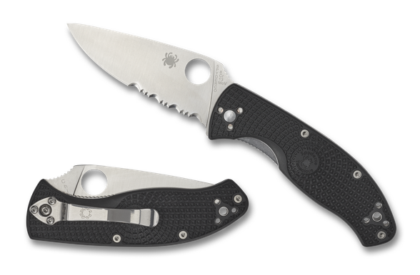 Цена наНож складной Tenacious Lightweight Spyderco, сталь 8Cr13MOV Satin, рукоять термопластик FRN