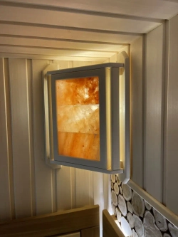 Абажур из липы и из плиток гималайской соли 3шт