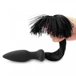 Анальная пробка с хвостом Pony Tail Black