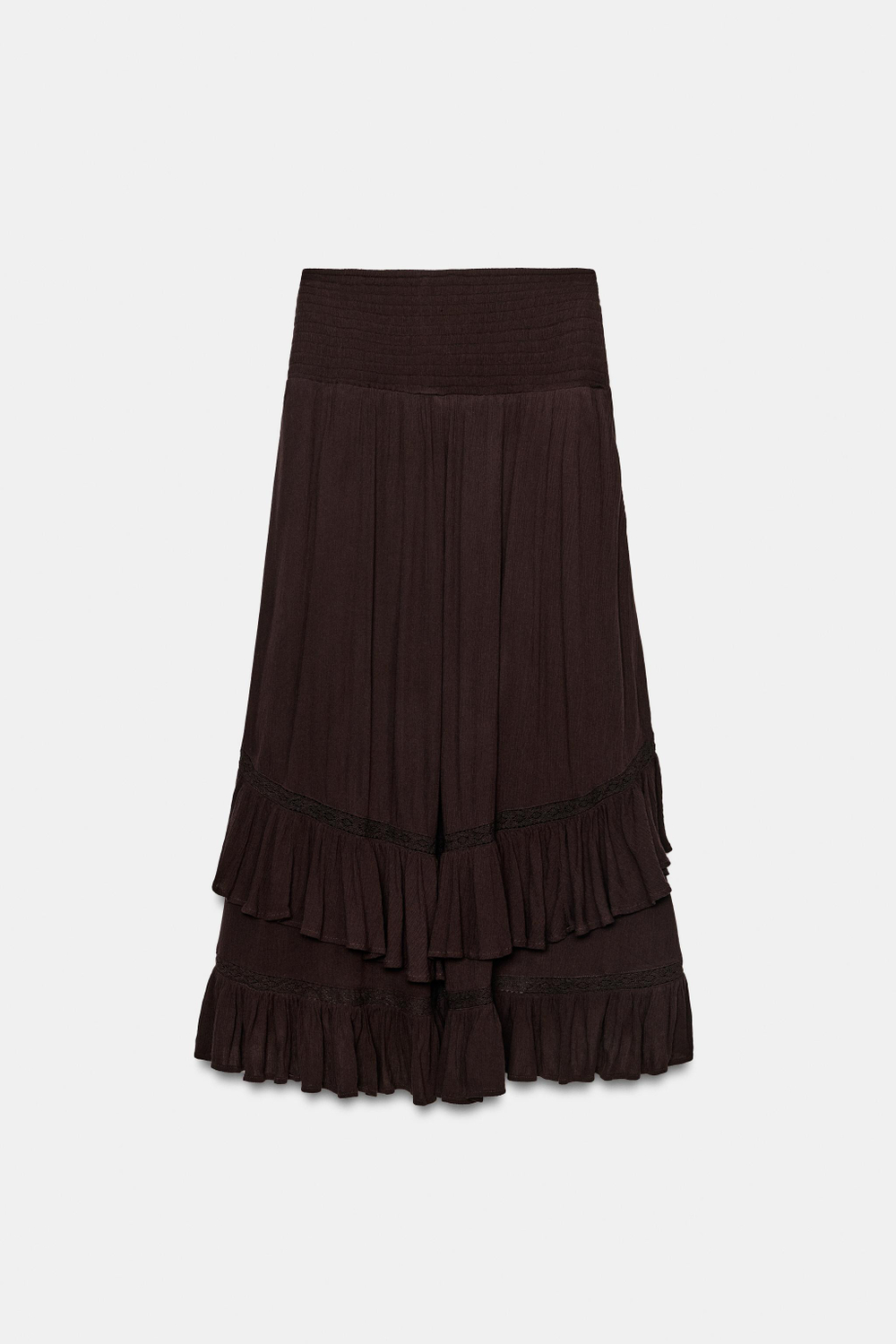 ЮБКА МИДИ С ВОЛАНАМИ — ZARA