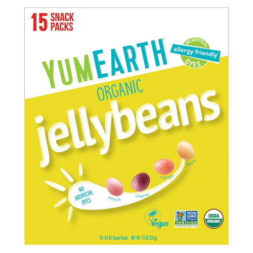 YumEarth, Органические мармеладки, 15 пакетиков с закусками по 14 г (0,5 унции)