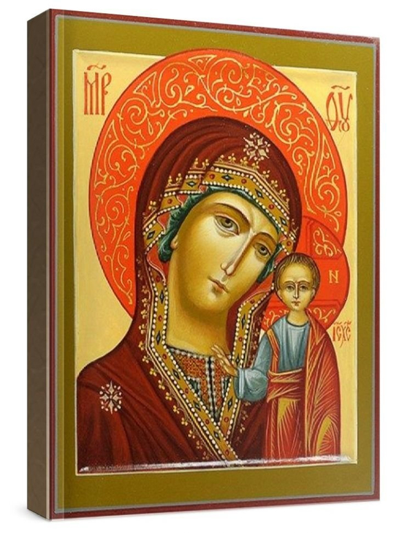 Венчальная пара 19. Казанская БМ (рукописная икона)