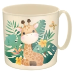 Кружка детская 280мл с декором "Джунгли" (светло-бежевый)