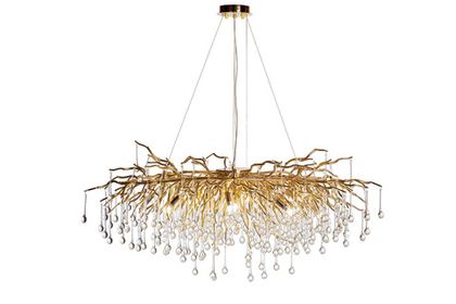 Люстра круглая подвесная 120x38см Garda Decor золото