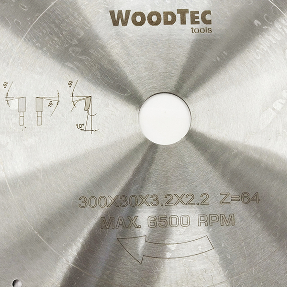 Пила дисковая Ø300 х 30 х 3,2/2,2 Z64 WZ WoodTec