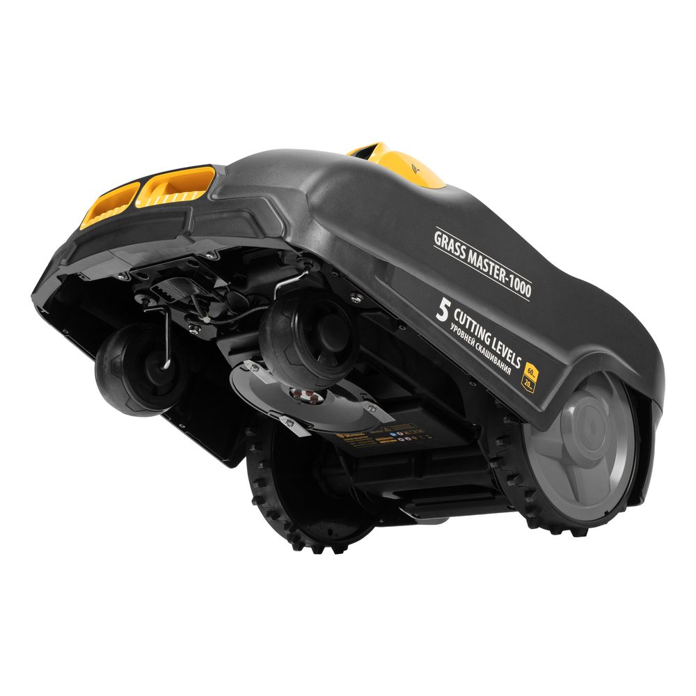 Робот-газонокосилка Grass Master 1000 1000м², 3Ач, 28V, LCD дисплей, Denzel