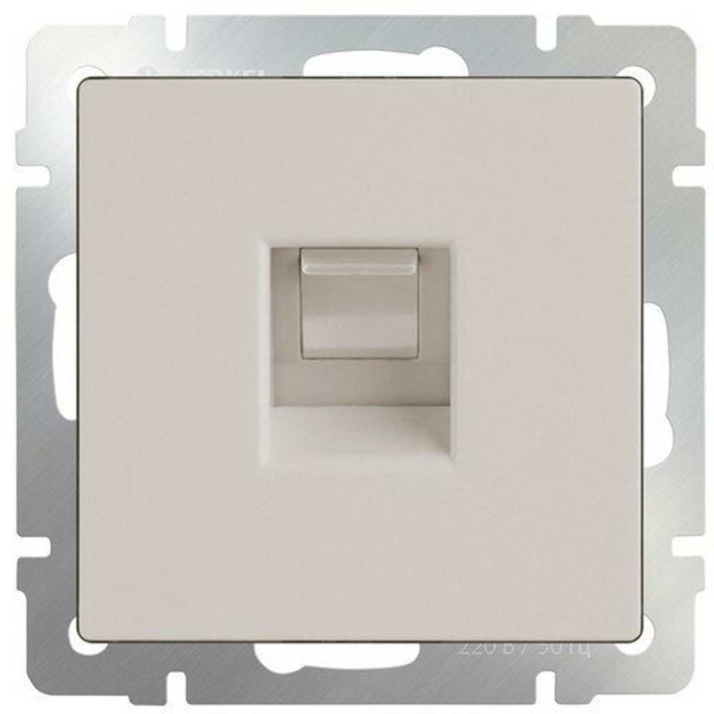 Розетка телефонная RJ-11 без рамки Werkel слоновая кость W1182003