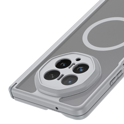 Усиленный чехол с серыми рамками и с MagSafe для Honor Magic V6, серия Expn Series Magnetic от Dux Ducis
