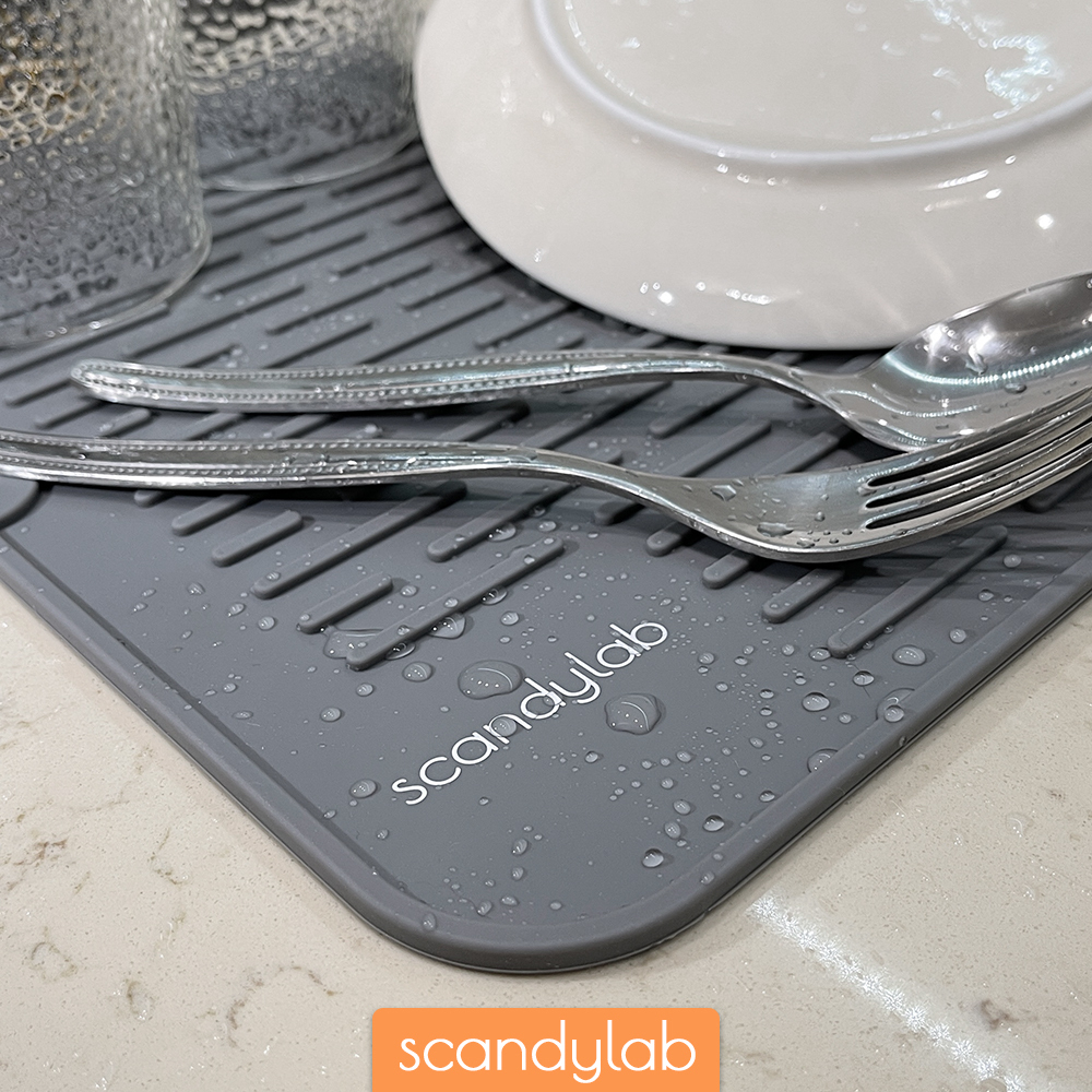 Сушилка для посуды настольная / силиконовый коврик для сушки посуды Scandylab Nordic Kitchen SND003