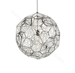 Pendant design lamp  Etch Web by Tom Dixon (Silver)
