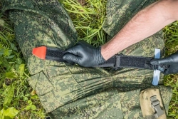Жгут кровоостанавливающий,  без циферблата, вид сложения 1  ЖК-01 м. 1703