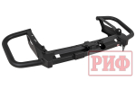Бампер силовой задний Toyota Land Cruiser 200 2007-2015 c квадратом под фаркоп и калиткой, стандарт РИФ