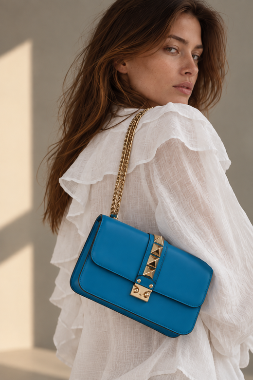 Кожаная сумка Valentino, оригинал