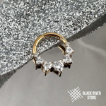 Кликер Amour Crystal PVD Yellow 1.2мм