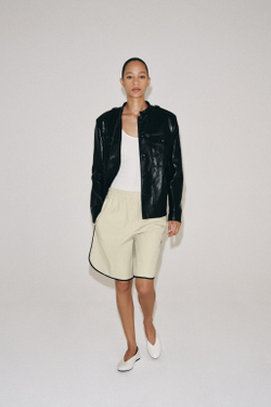 ZARA КУРТКА ИЗ ИСКУССТВЕННОЙ КОЖИ — ZW COLLECTION, ЧЕРНЫЙ