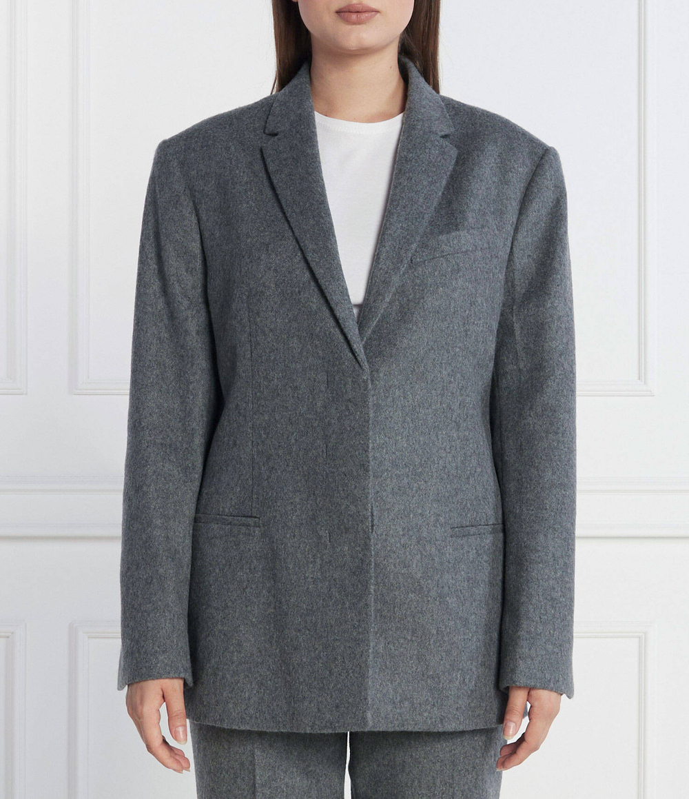 Хлопковый пиджак Calvin Klein - графитовый(K20K205961)