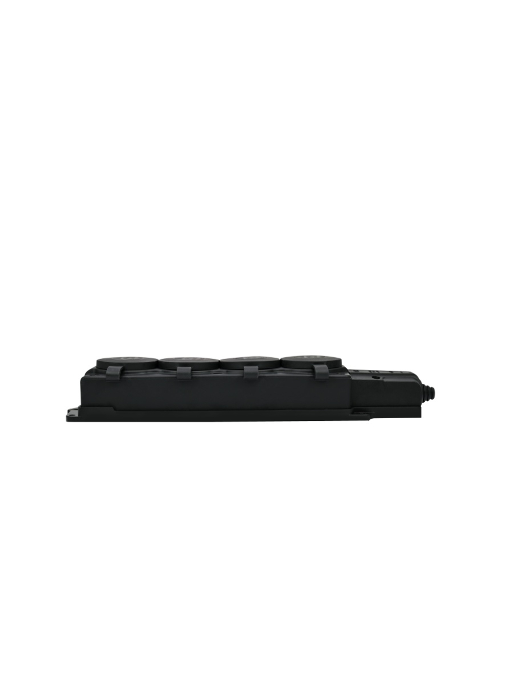 Колодка удлинителя 4-м MultiSet 16А 250В IP44 с заземл. каучук черн. SE MST4104BK