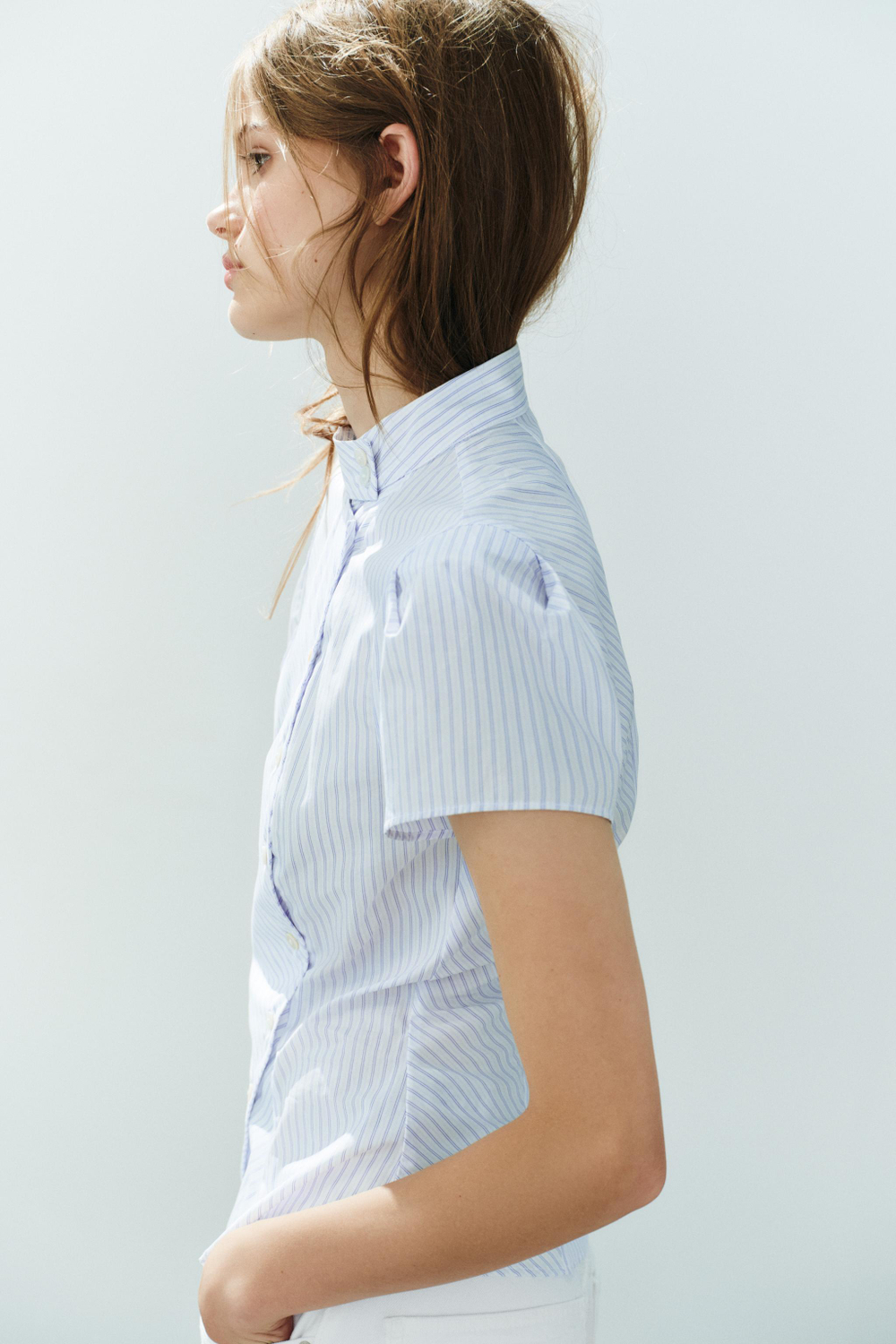 РУБАШКА С КОРОТКИМИ РУКАВАМИ — ZARA