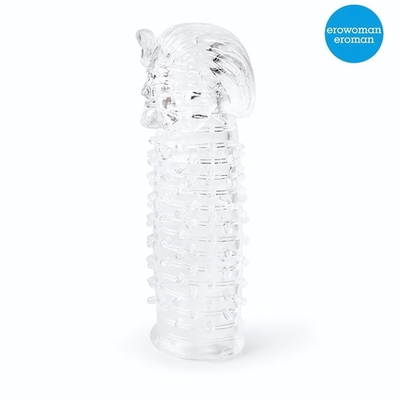 Закрытая прозрачная насадка на пенис Crystal Sleeve Faraon - 13,5 см. (Цвет: прозрачный)