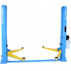Подъемник двухстоечный GW-C4500 220 Great Wolf, 4.5 т, 220 вольт,  нижняя синхронизация, гидравлический