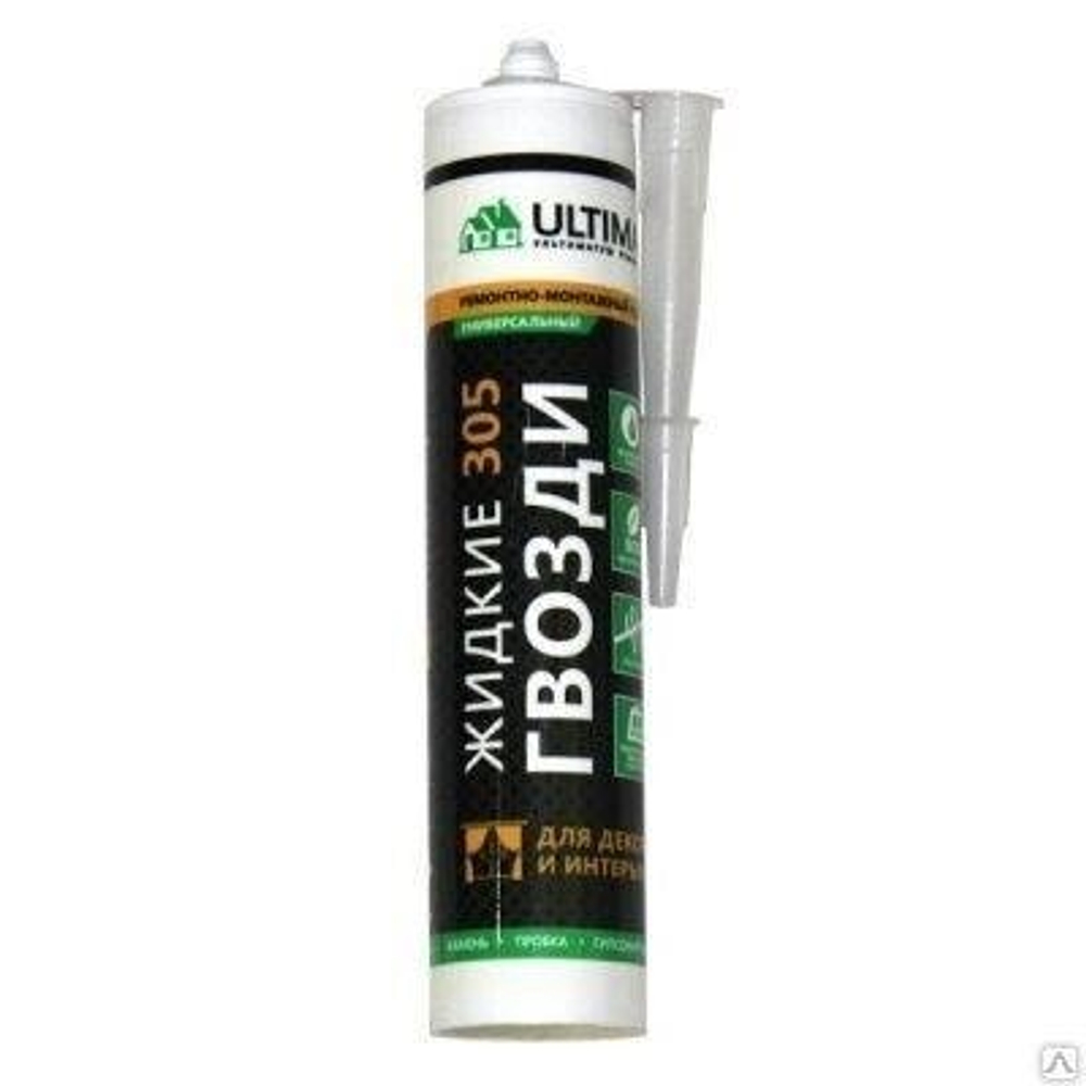 Жидкие гвозди Ultima 305 300 мл, белый