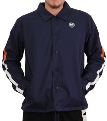 Мужская теннисная куртка Roland Garros Essentials Timeo Coach - темно-синий