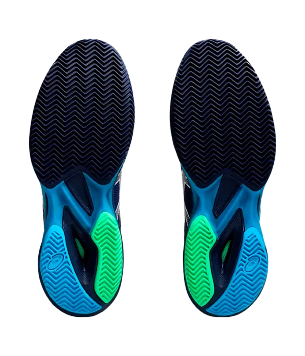 Asics Solution Speed FF 3 Глиняный синий простор-Белые кроссовки