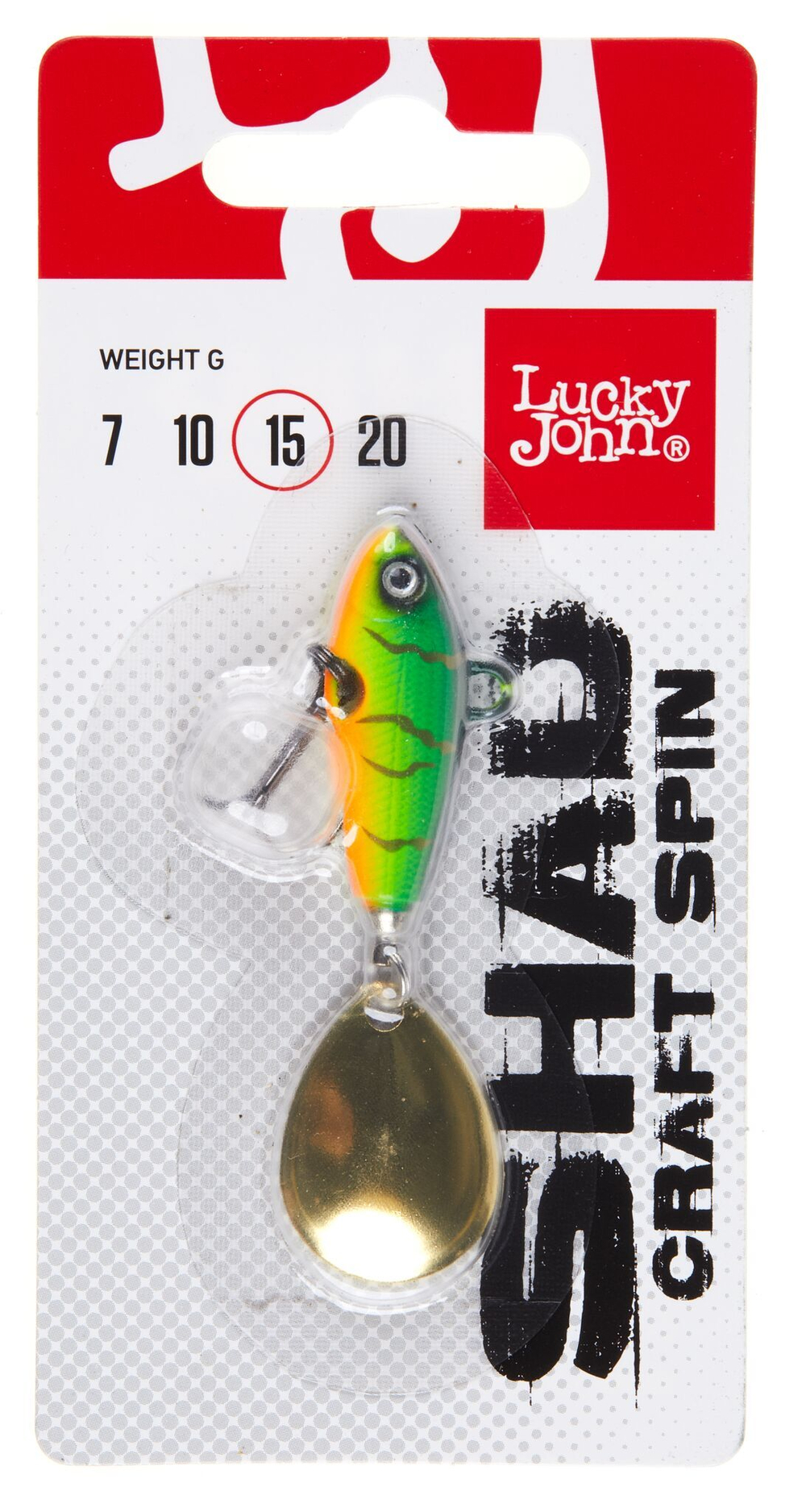 Тейл-спиннер Lucky John SHAD CRAFT SPIN 15г, цвет 003