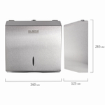 Диспенсер для полотенец LAIMA PROFESSIONAL INOX, (Система H3) V-сложения, нержавеющая сталь, матовый.
