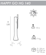 Душ солнечный для ног Arkema Happy Go HG 140, антрацит