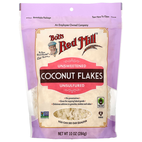 Bob's Red Mill, кокосовые хлопья, без сульфатов, без подсластителей, 284 г (10 унций)