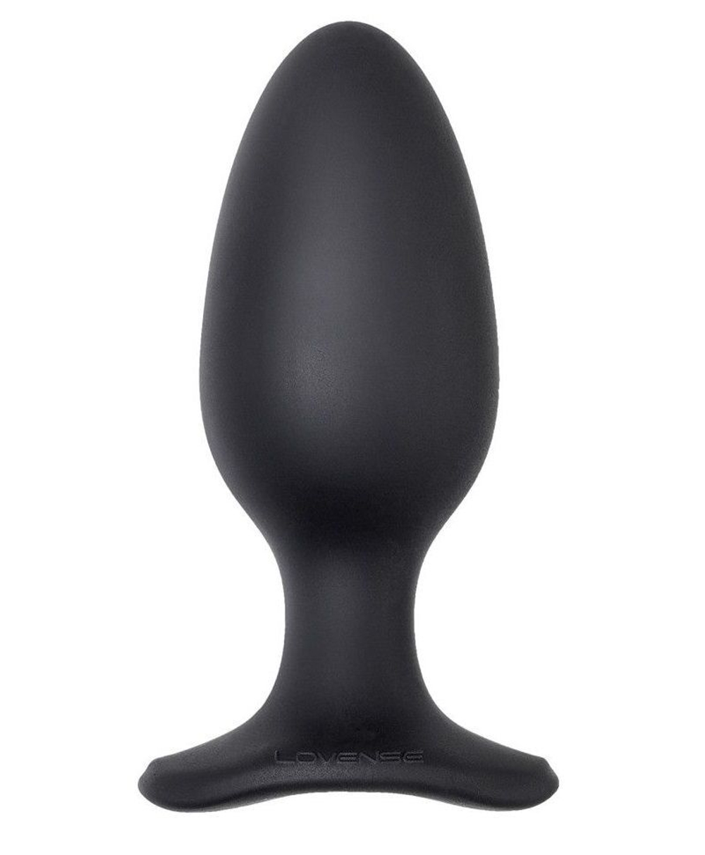 Черная анальная вибропробка HUSH 2 Size L - 12,1 см.