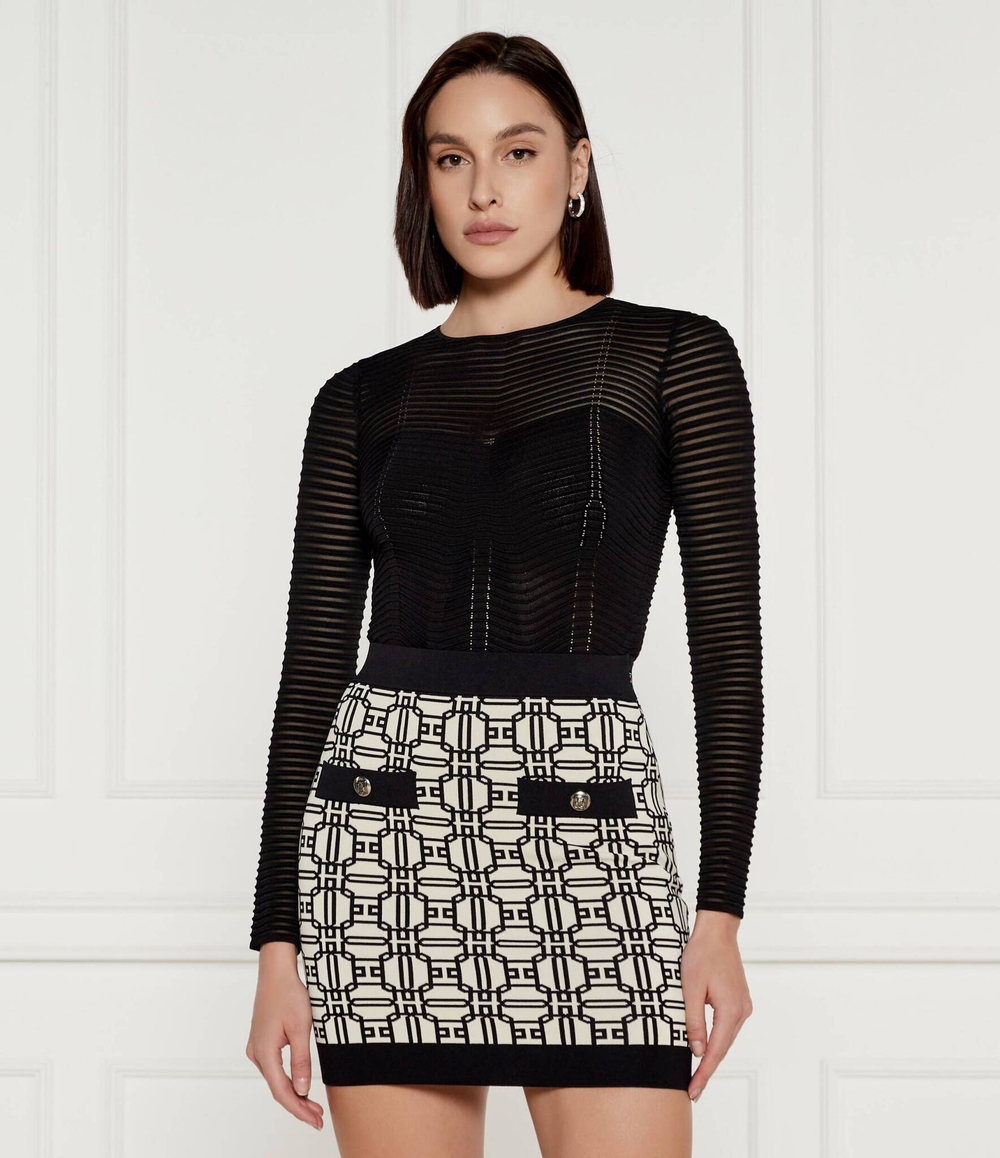 Боди Elisabetta Franchi - черный(BK64B46E2)