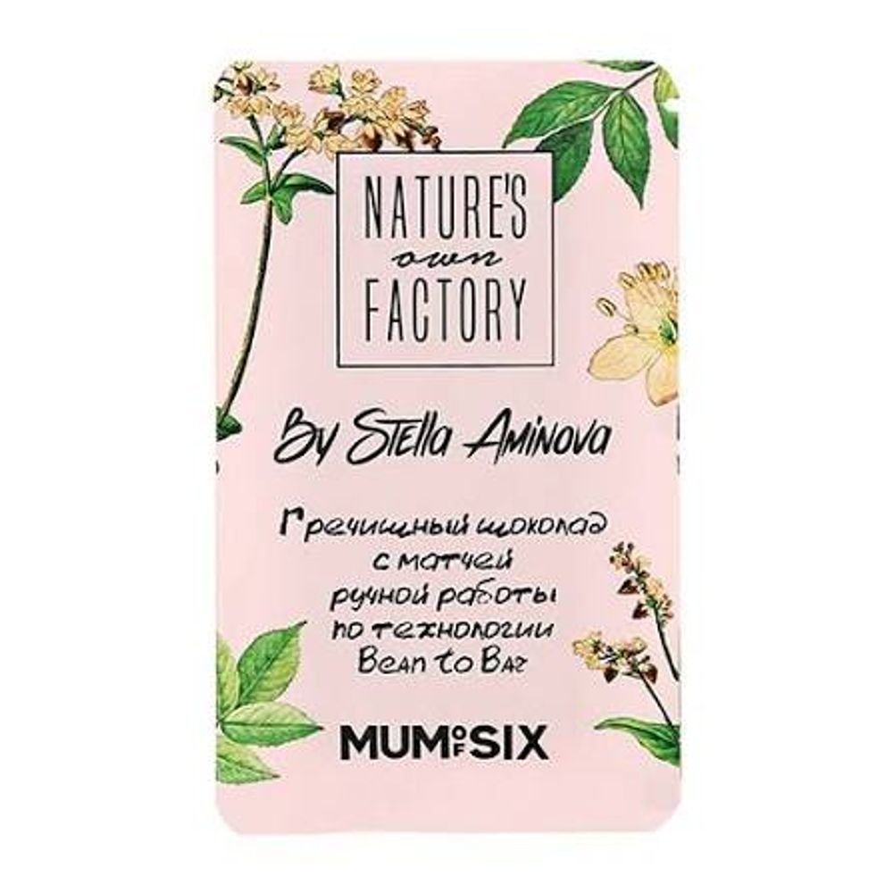 Гречишный шоколад Nature's own factory с Матчей без молока и сахара 20гр
