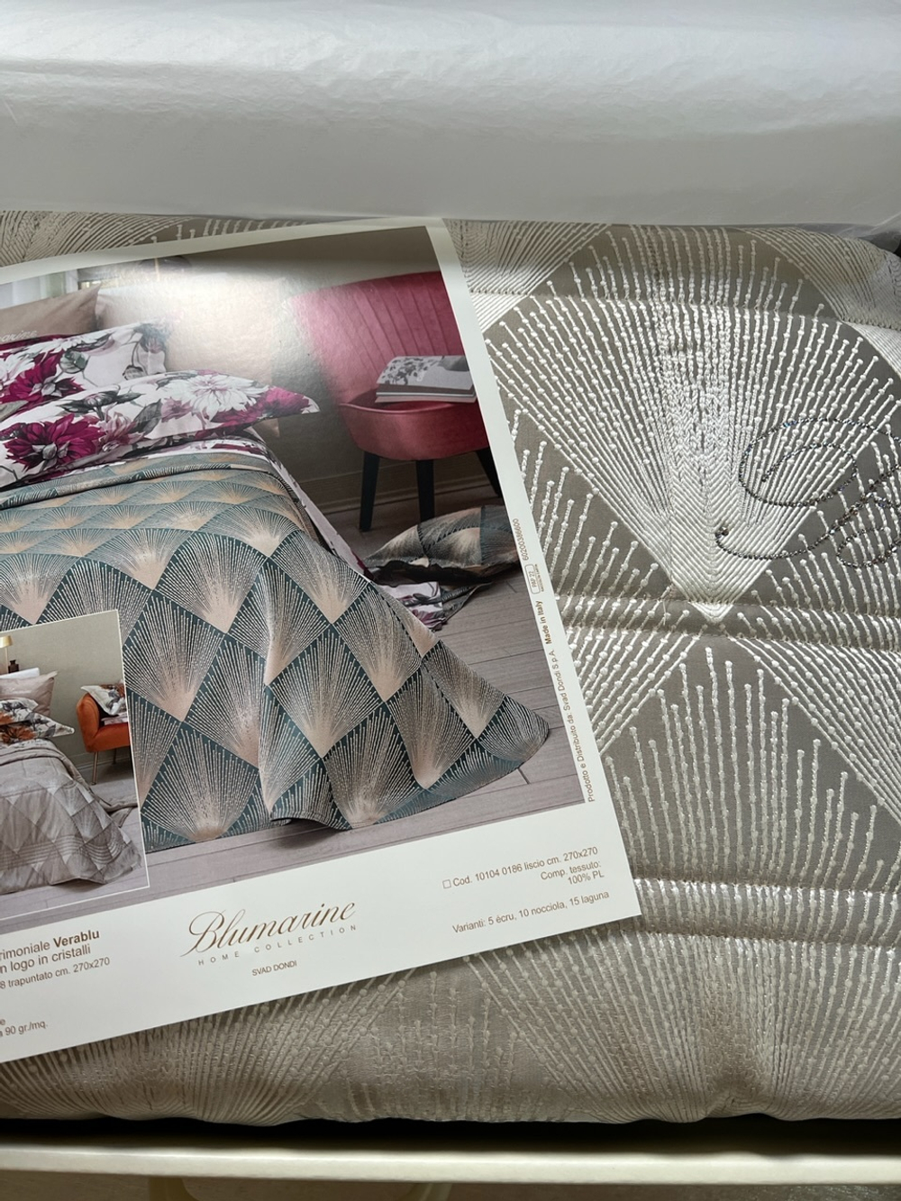Покрывало 270х270 Blumarine Verablu ecru