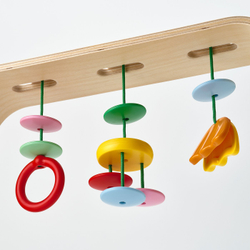 IKEA LEKA  (ИКЕА ЛЕКА)  -  Стойка с игрушками - берёзовая фанера/разноцветная