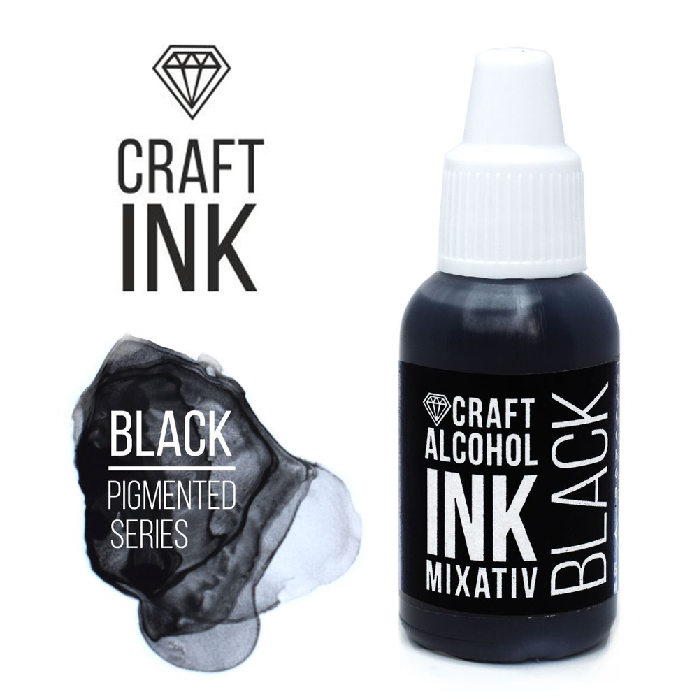 Спиртовые чернила Craft INK,Black, 20мл