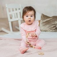 Лонгслив с рюшей "Ягодный мусс" 0+