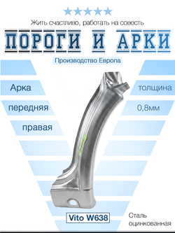 Арка передняя правая Mercedes Vito W638 (Ricambika)