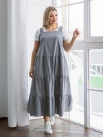 Сарафан 1251 серый Novita (Акция)