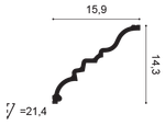 Карниз потолочный C327