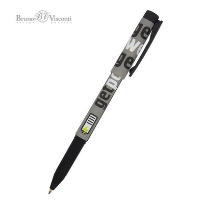 Ручка шариковая 0,7 мм синяя "FreshWrite. Get power" (BrunoVisconti)