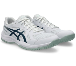 Мужские кроссовки для бадминтона/сквоша Asics Upcourt 6 - white/tranquil teal