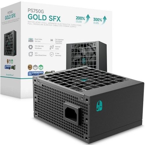 Блок питания Deepcool 750W GAMERSTORM PS750G (модульный, 16 Pin PCIe 5.0, Cybenetics Platinum, PPLP Gold, SFX)