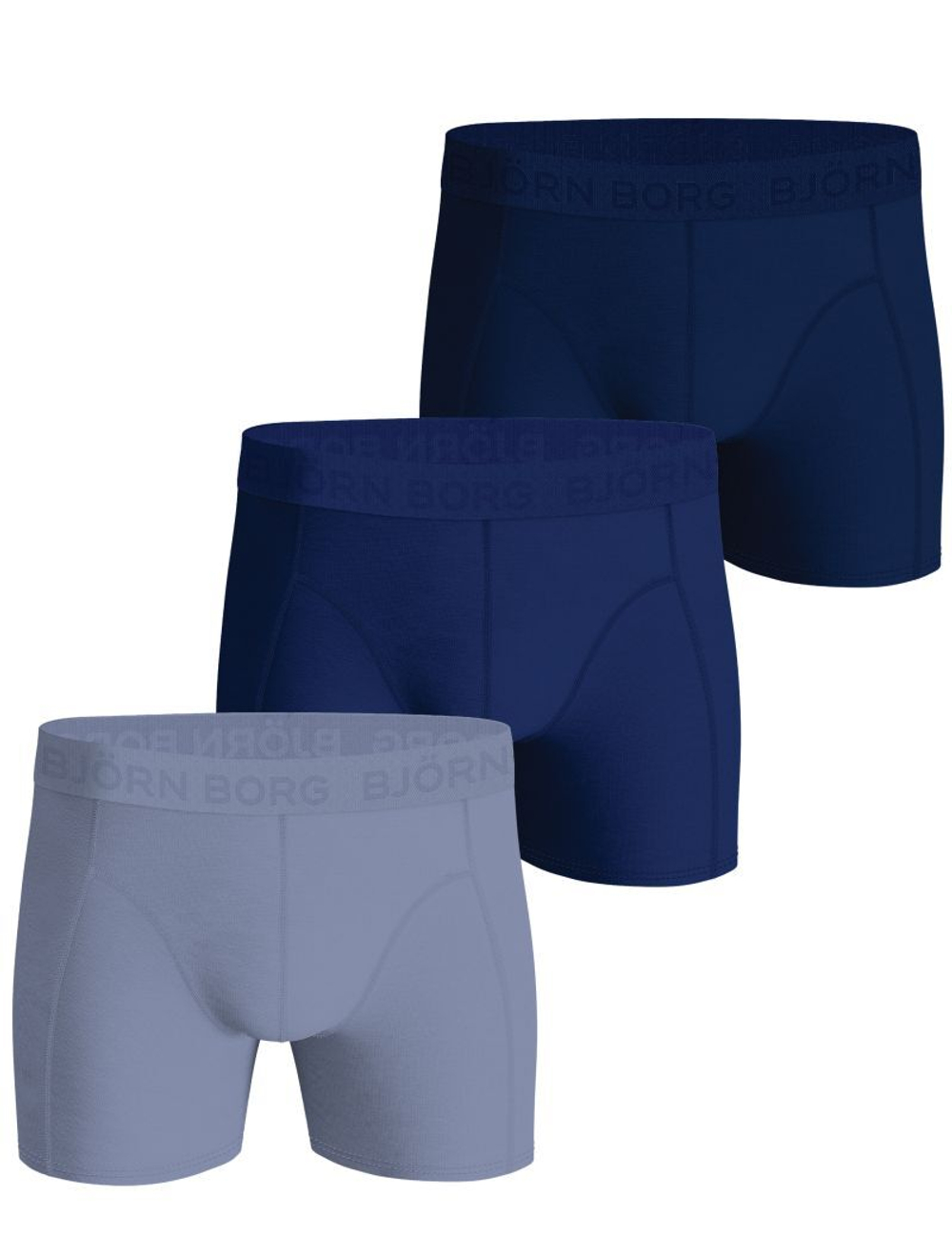 Мужские спортивные боксеры Björn Borg Cotton Stretch 3P - небесный