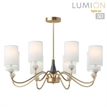 Люстра подвесная 8*E14 6590/8 латунь/мятный/зеленый Classi Anri Lumion