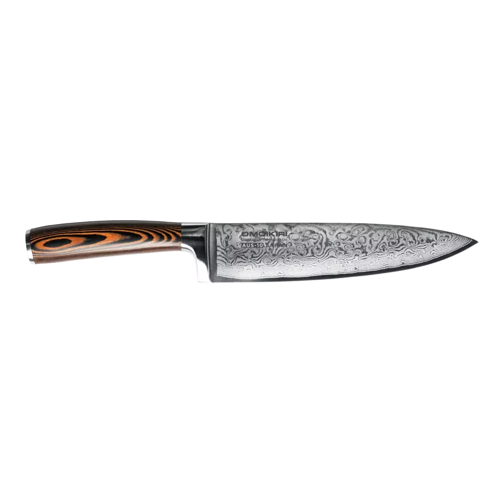 Нож "Шеф" Damascus Suminagashi
