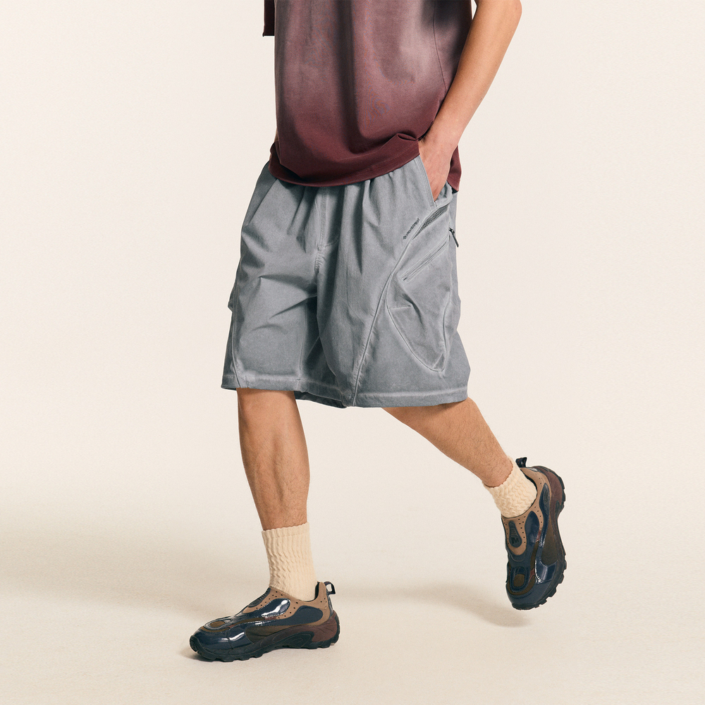 Шорты Nothomme Monterest Garment Dyed серый