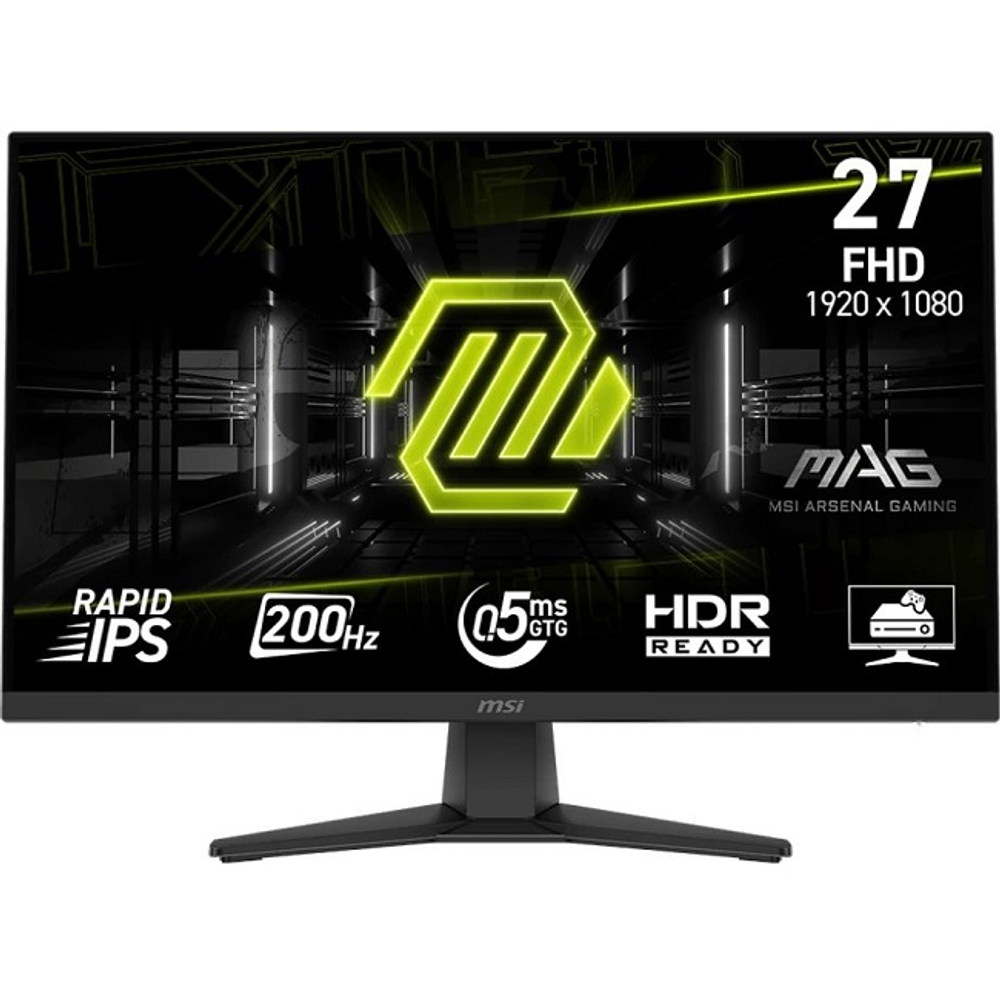 Монитор MSI TFT 27" MAG 272F, 1920x1080, IPS, 200 Гц, 300 кд/м2, 1000:1, 1ms, 178°, HDMI, DisplayPort (9S6-3CE51T-007)