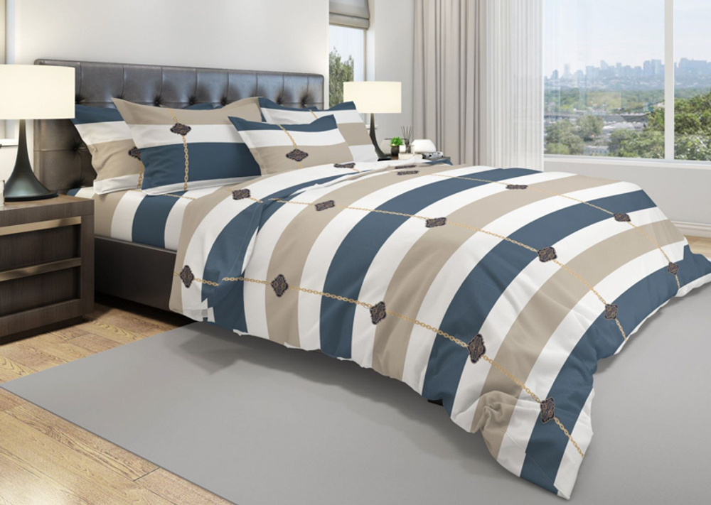 Комплект постельного белья 2 сп БЯЗЬ "Luxury" (нав. 50х70 или 70х70-)